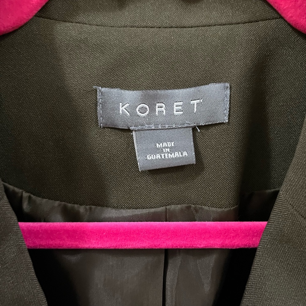 Koret Blazer Jacket size 12. Dark Olive. Fully lined. - Picture 2 of 5